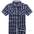 Sweat-absorbing Soft Touch Mens Plaid Shirts